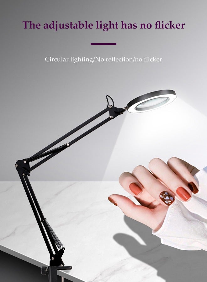 Reading Light with Clip, 12 LED Lamp, 3 Color Temperatures, Lightweight Reading Lights for Books in Bed, Tattoo Light Desk Lamp, Up to 60 Hours Eye-Friendly Lighting for Bed Headboard, Bedroom, Office - Image 2