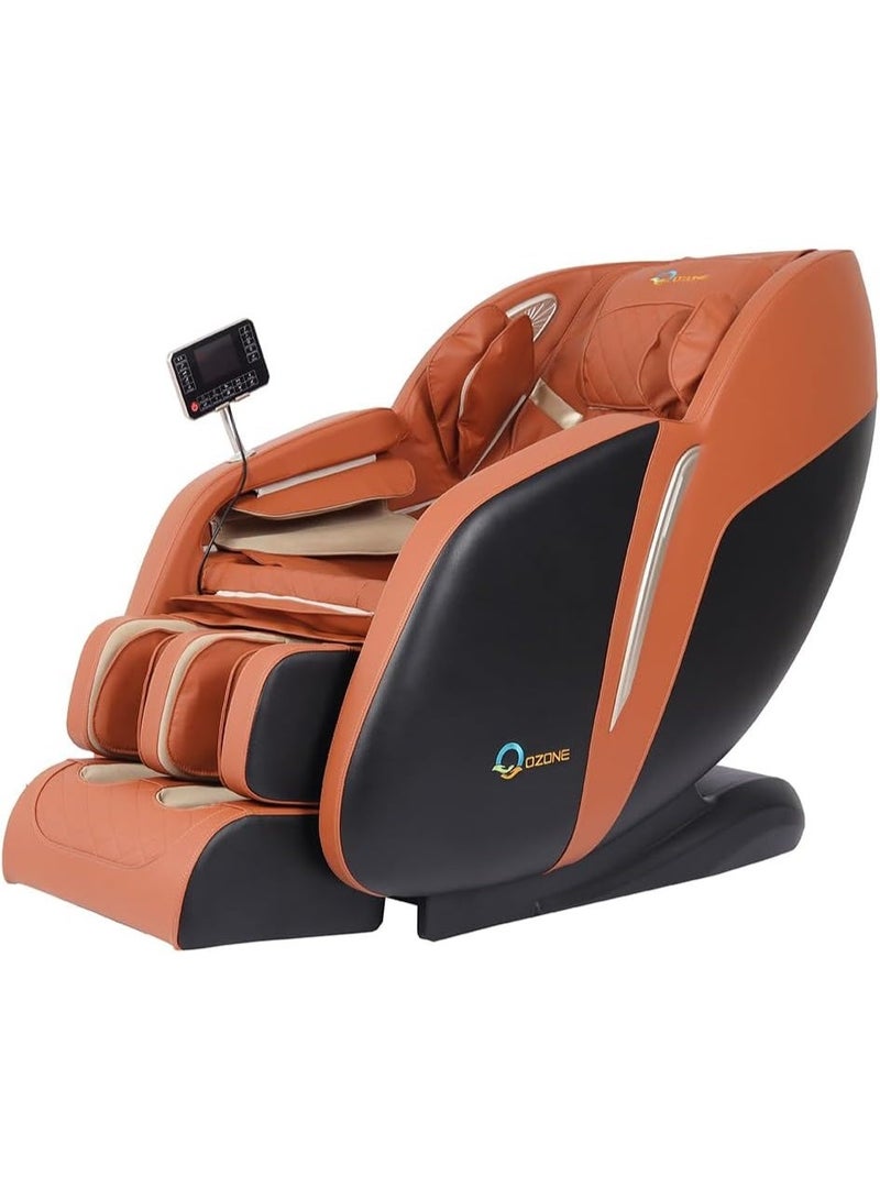 أوزون كرسي تدليك كامل للجسم OZONE 4D Zeus OZ-6 | تدليك انعدام الجاذبية | وسائد هوائية | علاج حراري | وظيفة الاستلقاء | شاشة لمس | شياتسو كامل للجسم | كبسولة فضاء (برتقالية) - Image 1