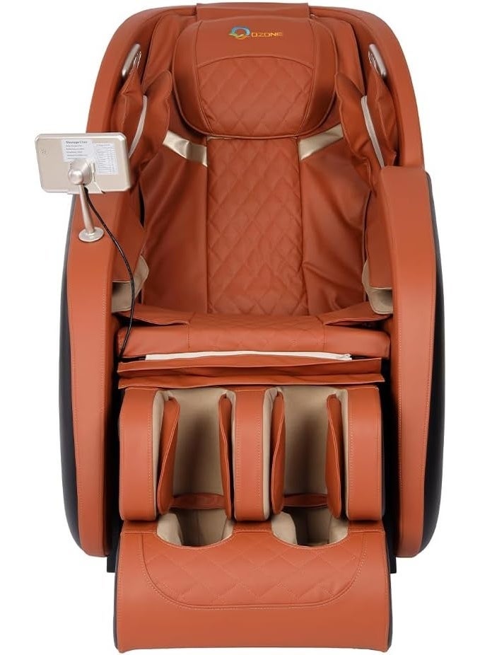 أوزون كرسي تدليك كامل للجسم OZONE 4D Zeus OZ-6 | تدليك انعدام الجاذبية | وسائد هوائية | علاج حراري | وظيفة الاستلقاء | شاشة لمس | شياتسو كامل للجسم | كبسولة فضاء (برتقالية) - Image 5