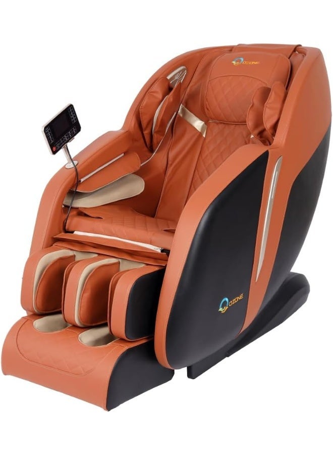 أوزون كرسي تدليك كامل للجسم OZONE 4D Zeus OZ-6 | تدليك انعدام الجاذبية | وسائد هوائية | علاج حراري | وظيفة الاستلقاء | شاشة لمس | شياتسو كامل للجسم | كبسولة فضاء (برتقالية) - Image 3