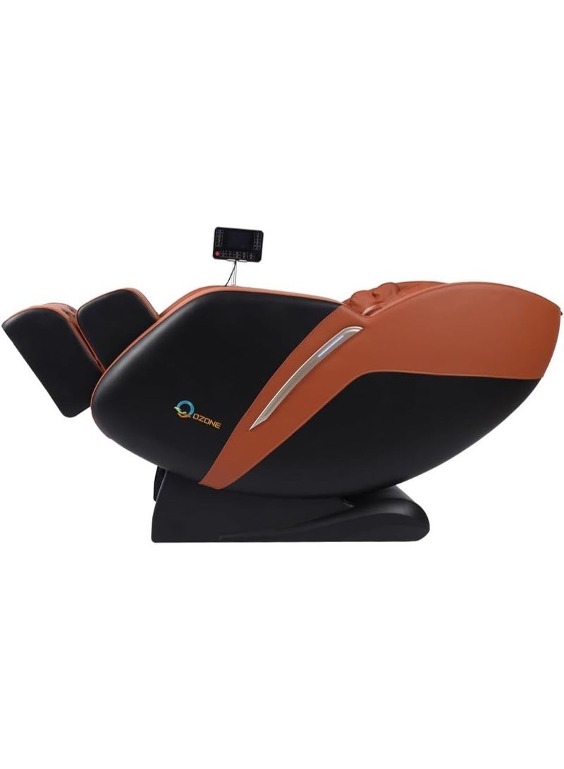 أوزون كرسي تدليك كامل للجسم OZONE 4D Zeus OZ-6 | تدليك انعدام الجاذبية | وسائد هوائية | علاج حراري | وظيفة الاستلقاء | شاشة لمس | شياتسو كامل للجسم | كبسولة فضاء (برتقالية) - Image 4
