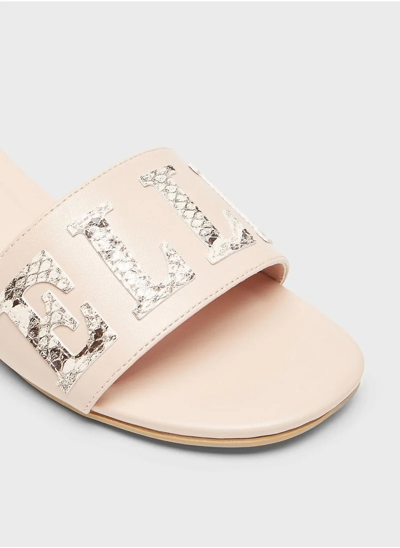 ELLE One Strap Block Heel Sandals