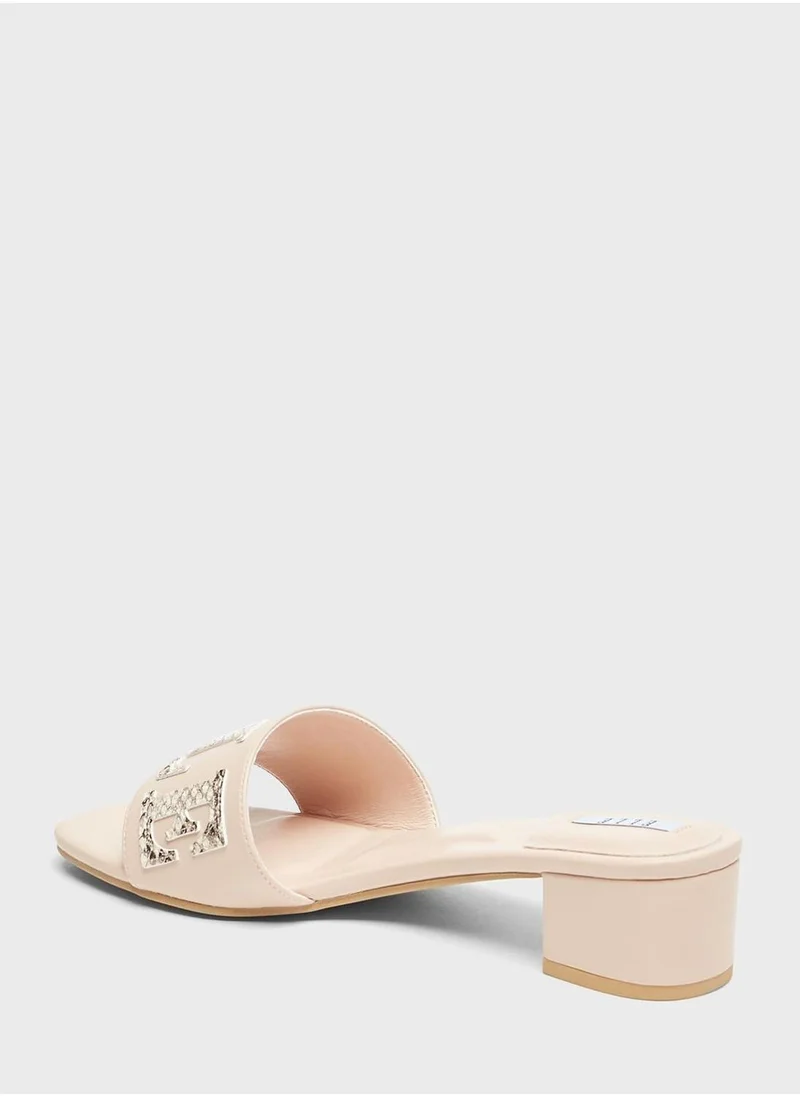 ايل One Strap Block Heel Sandals