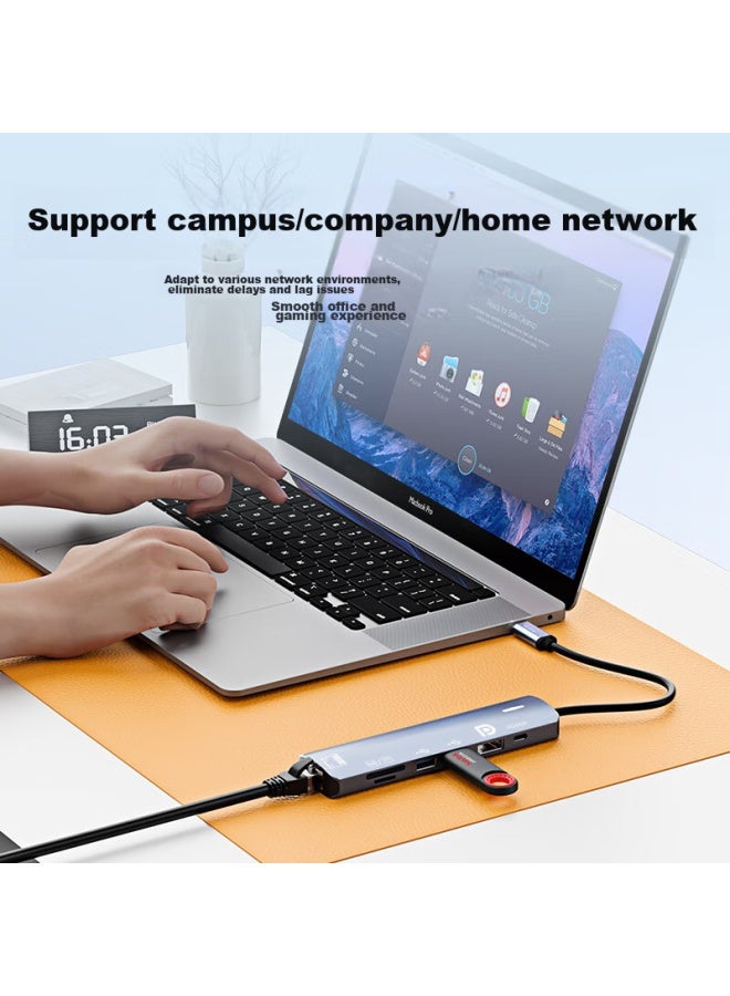 ULT-unite Ult-unittype-c To Dp1.4 Expansion Dock, Seven-in 8k 60hz Adapter, Pd Power Multi-port Hub, Suitable For Macbook, Laptops, Ipad Pro Tablets - Image 5