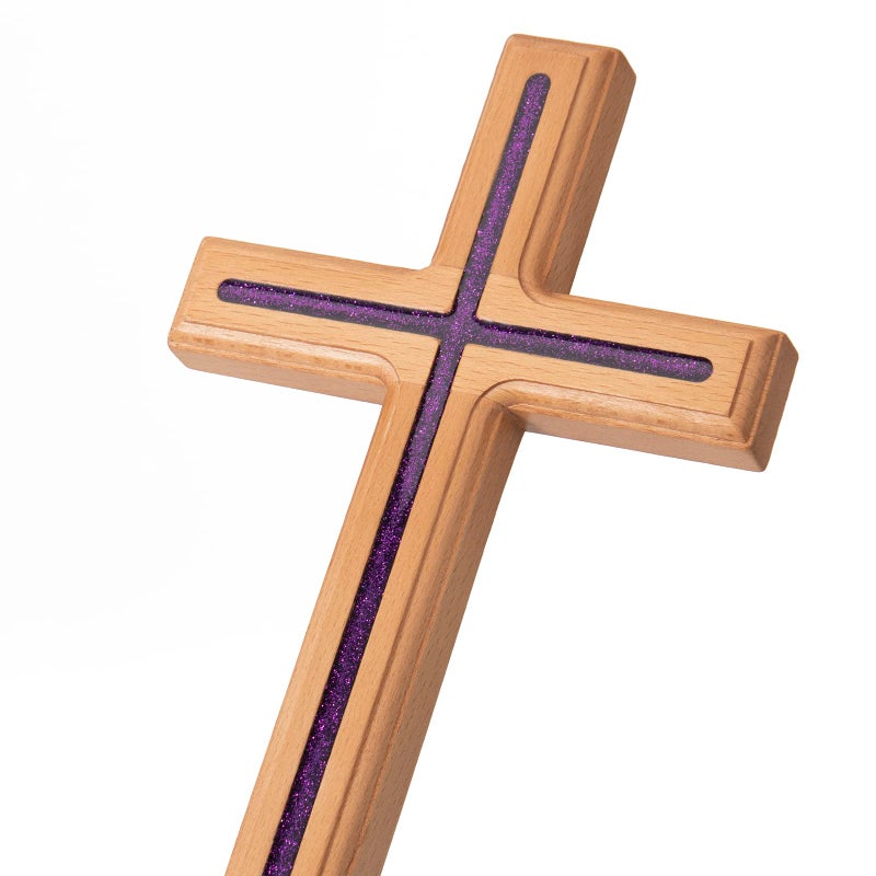ARCHOBAN Cross for Wall 12 Inch Handmade Catholic Wooden Wall Cross Decor Giftable