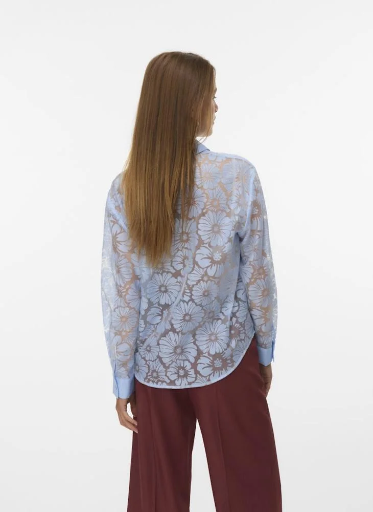 فيرو مودا قميص فيمكوفا بأكمام طويلة