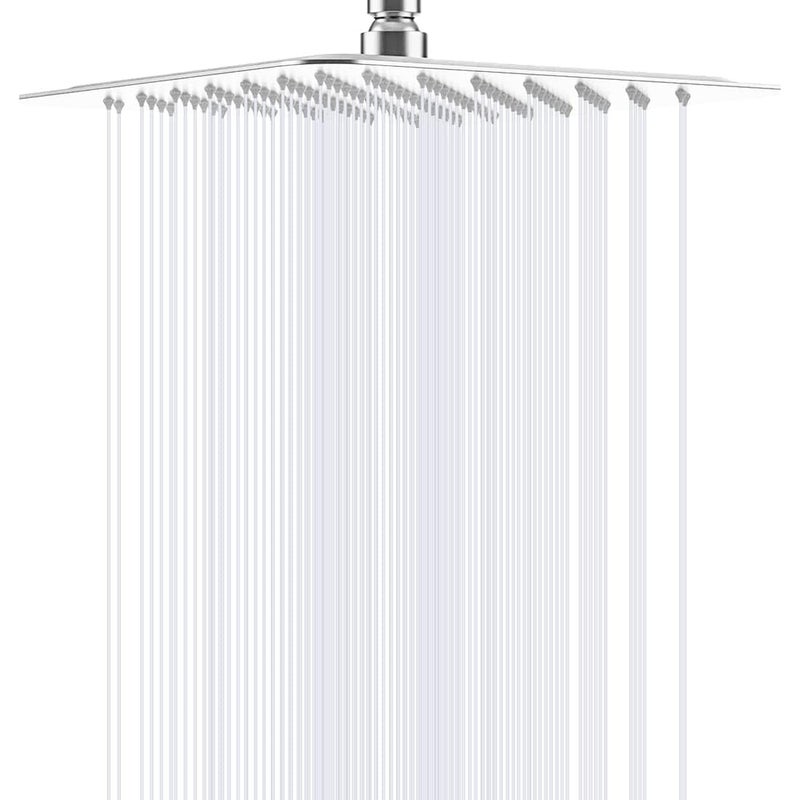 ESSE18 ESSE 18 Ultra Slim Shower for Bathroom Rain Shower Square Overhead Shower Stainless Steel Shower Head without Arm 4 X 4 Inches Bathroom Shower  - Image 1