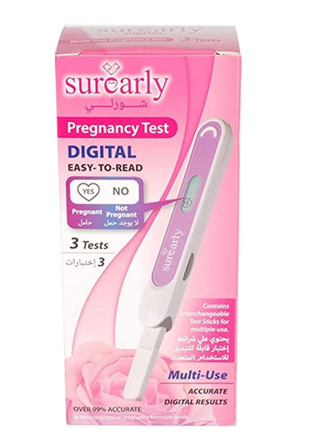 Surearly Surearly Digital Pregnancy Test 3 pc  - Image 1