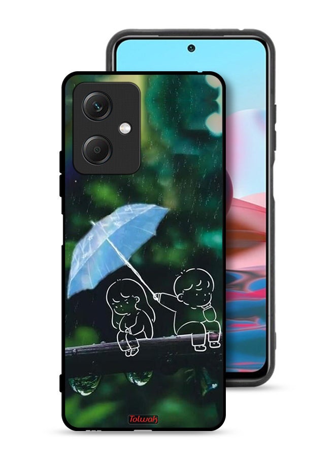 Tolwak Xiaomi Redmi Note 12 Protective Case Cover Couple Abstract Art - Image 1