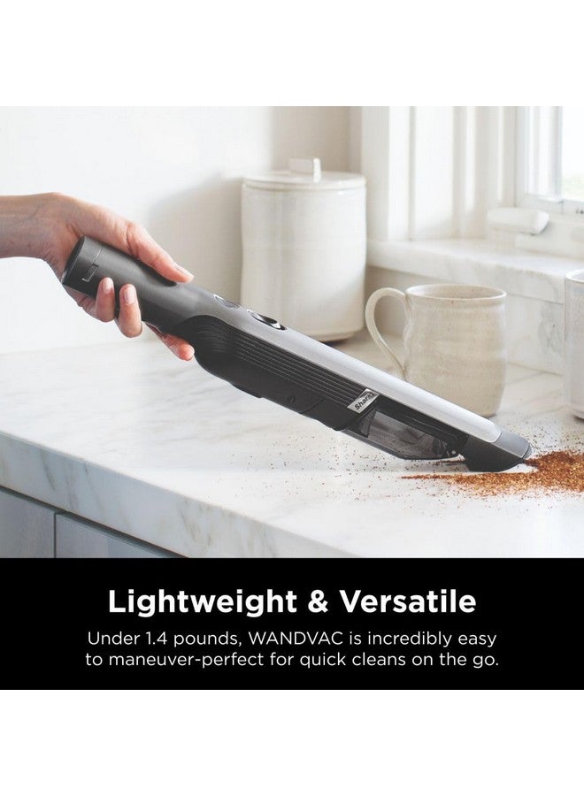 Shark Shark WV201 WANDVAC Handheld Vacuum, Lightweight at 1.4 Pounds with Powerful Suction, Charging Dock, Single Touch Empty and Detachable Dust Cup,Graphite, Slate  - Image 4