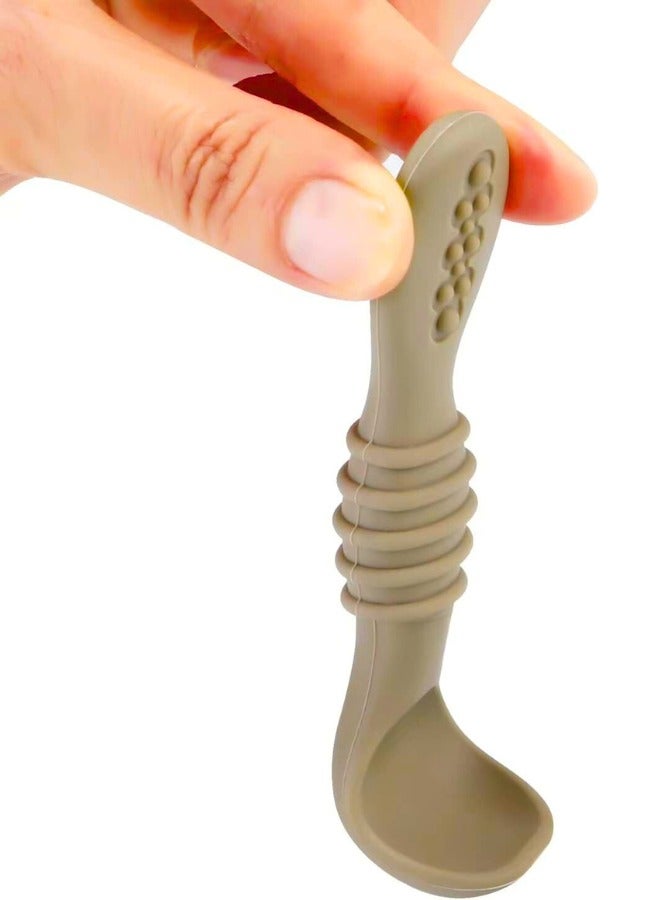 Chase Up 6 Pcs Silicone Baby Spoons - Standalone Feeding Utensils 6+ Months, BPA Free - Ideal for Weaning and Baby-Led Weaning - Image 2