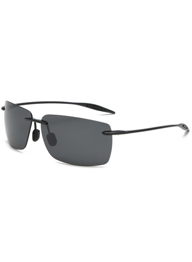 YIMI Mens Sunglasses Polarized Frameless z87 Safety Sun Glasses For Women UV400 Lightweight Anti-Glare Mirror Sunglasses - Image 1