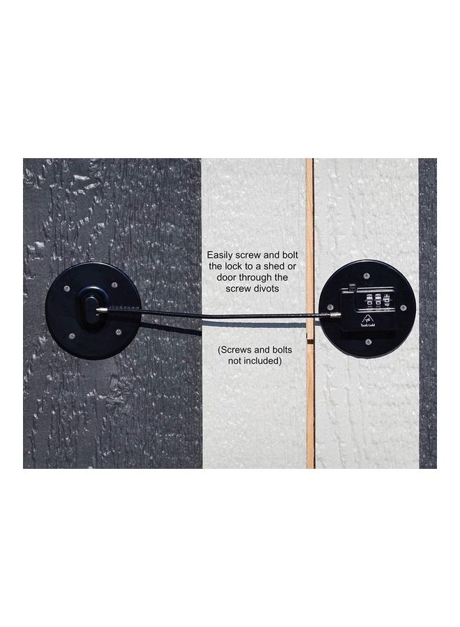 2 Pack Fridge Door Digit Combination Lock Black - Image 3
