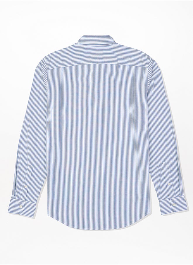 American Eagle - AE Striped Slim Fit Oxford Button-Up Shirt - Image 1