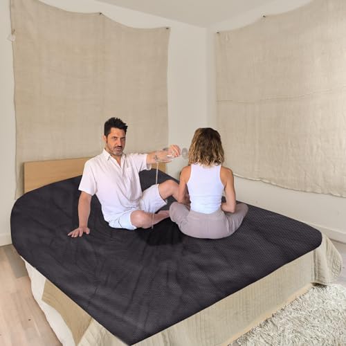 Sacred Weapon Waterproof BAMBOO Cooling Blanket King Size - Waterproof Mattress Protector - Carefree, Hydrophobic & Leakproof Splash Towel - Hypoallergenic, XL Throw, Mat & Bedspread for Bed, Sofa or Couch - Image 1