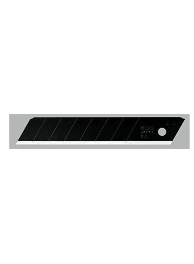 KDS Japan LB-10B EVO Power 18mm Black Snap-Off Blades – 1 Pack (10 Blades) for Utility Cutter Knife - Image 2