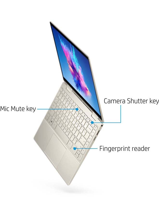 HP لابتوب ENVY 13M-BD0033DX X360 (النسخة المحدثة) مع شاشة 13.3 بوصة بدقة Full HD، معالج Intel Core i7-1165G7 من الجيل الحادي عشر/ذاكرة RAM سعة 8GB/قرص SSD سعة 512GB/رسومات Intel Iris/نظام Windows 10 /النسخة الدولية - Image 5