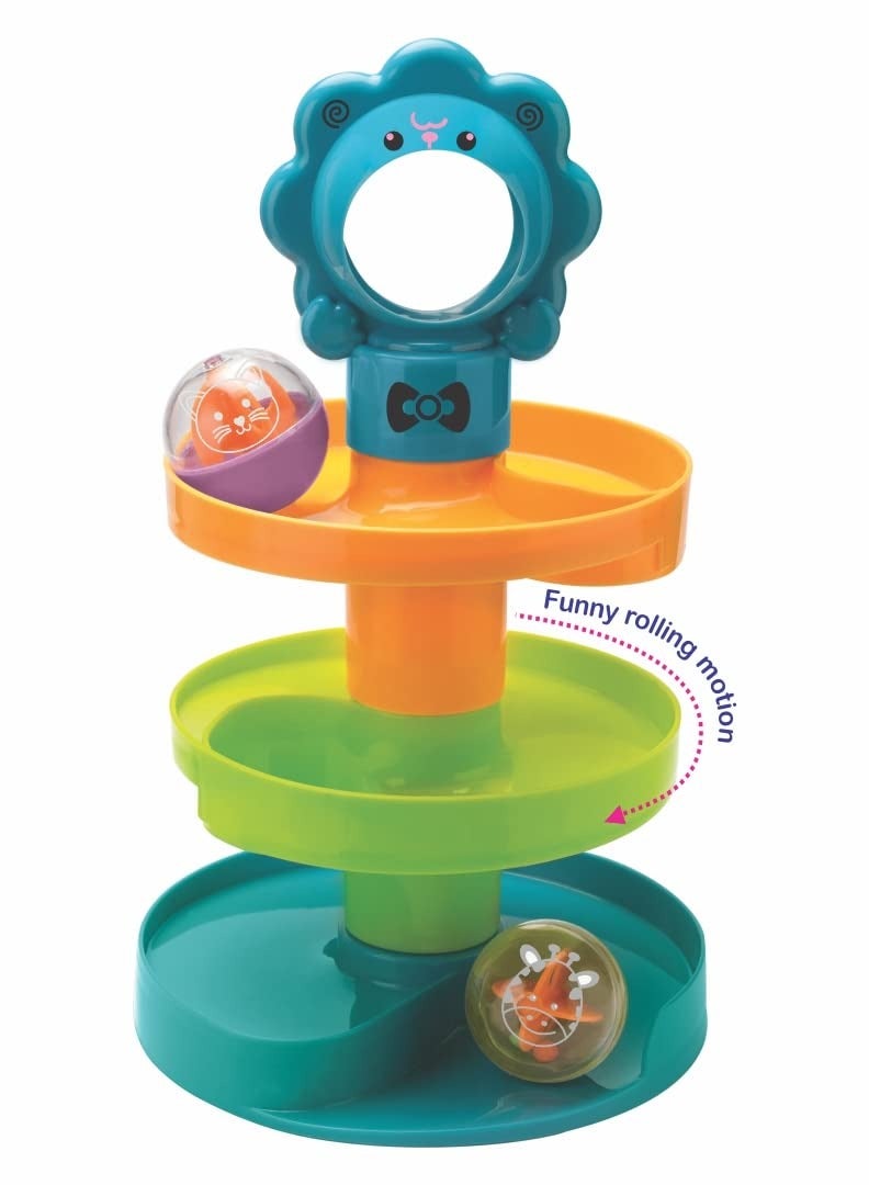 Toymate Baby’s Safari World - 17 pcs Ultimate Toddler Games Gifts Set - Stacking Cups, Nesting, Rolling - Montessori Fine Motor Skills for 1 Year & Above - Image 4