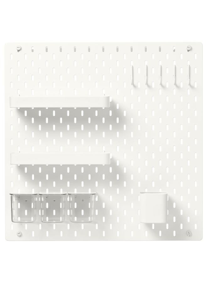 إيروريكس مجموعة ألواح خشبية، بيضاء، 56×56 سم - Image 1