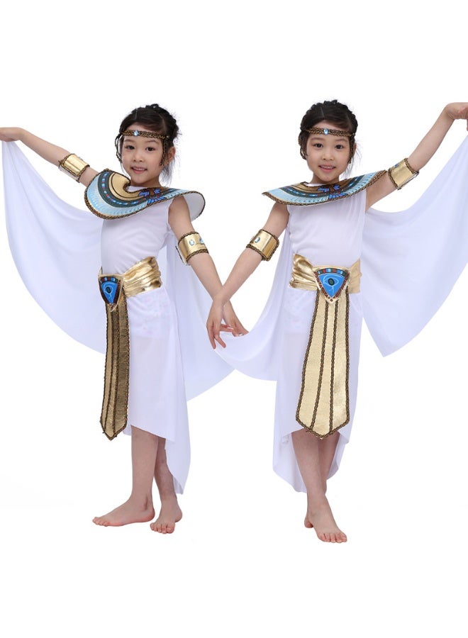 NIBEMINENT Halloween costumes, ethnic costumes, Egyptian pharaoh Cleopatra performance costumes, children's prince and princess costumes - Image 1