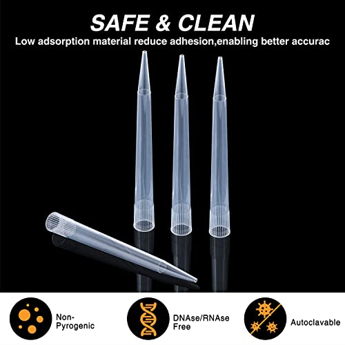 FOUR E'S SCIENTIFIC 10ml Pipette Tips Microchemical Disposable Liquid Pipettor Tips 10mL 100pcs Autoclavable Polypropylene (PP) - Image 4