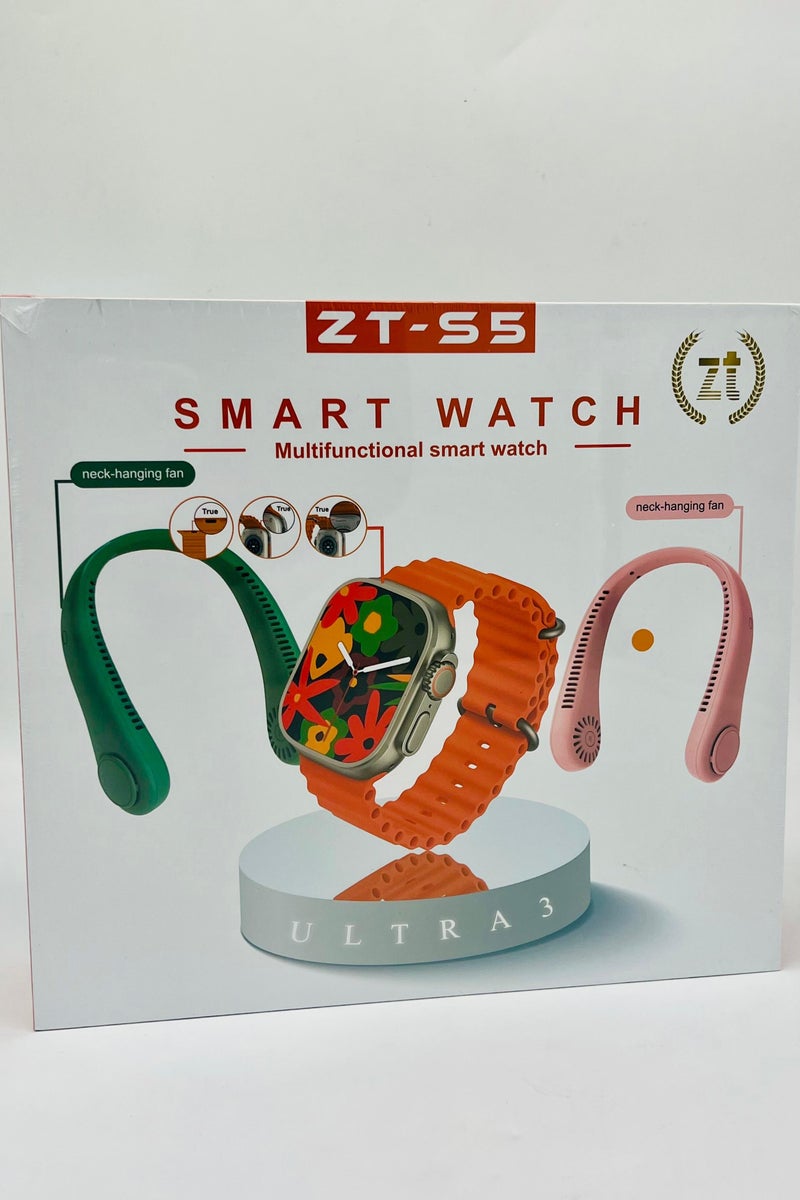 ZT ساعة ذكية ZT-S5 ULTRA3 مع مروحة عنق - Image 1