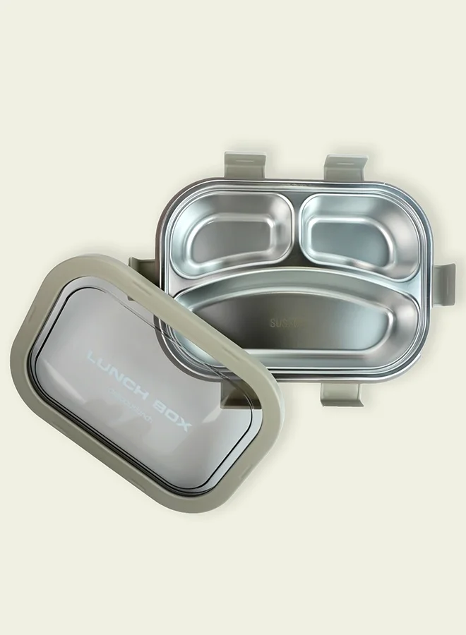 ليتل سربرايز بوكس Little Surprise Box,Solid Brown Stainless Steel Lunch Box For Kids & Adults