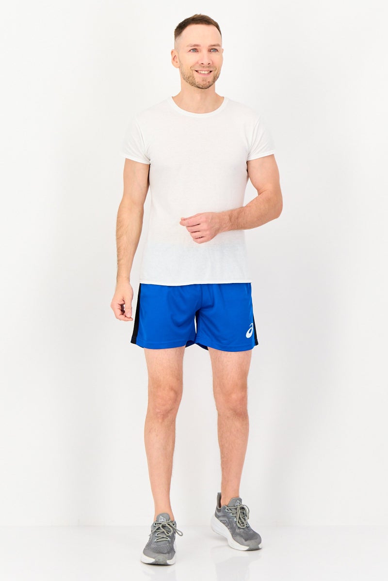 asics Men Sportswear Fit 5 Inseam Training Shorts, Blue - Image 4