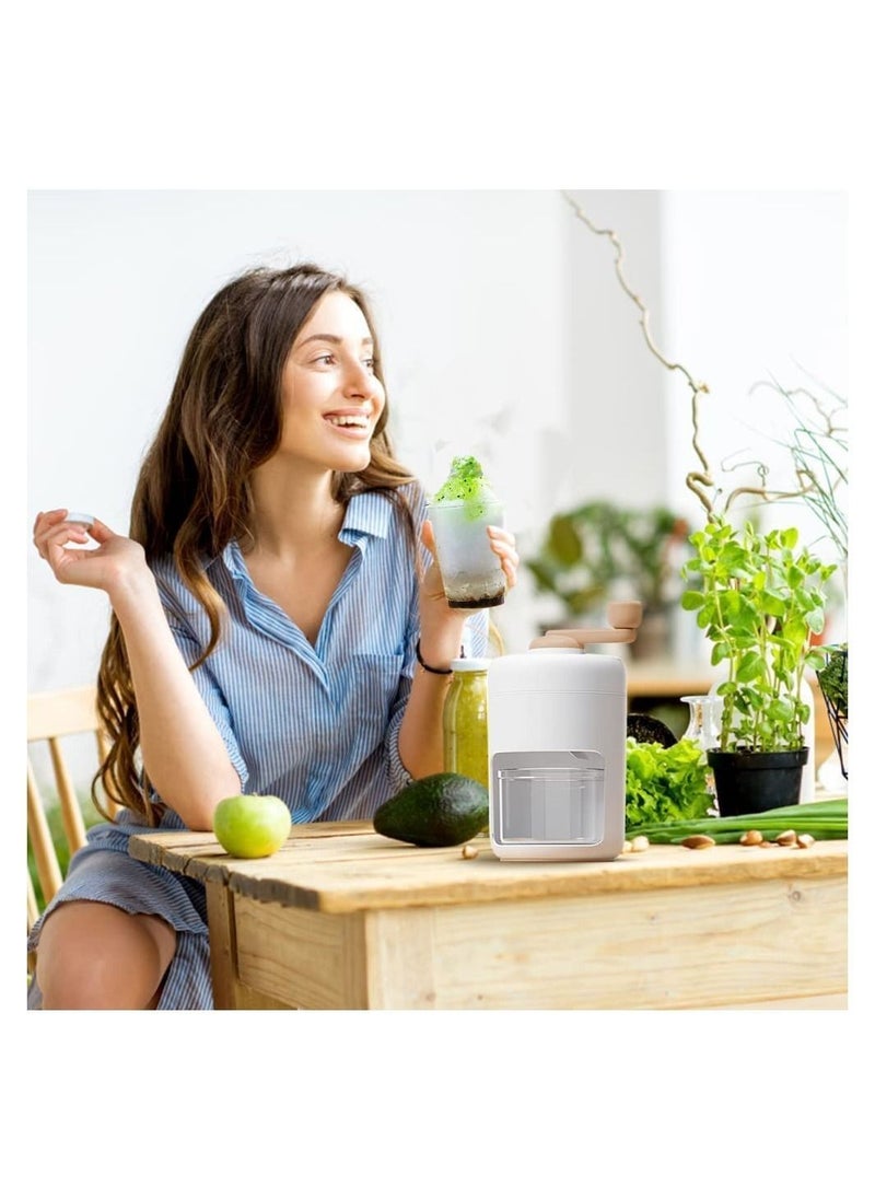 Y&D - Ice Crusher, Portable Manual Crusher With Round Mold, Slushie Machine for Making Cream, Slush and Other Fun iced Drinks - Image 1
