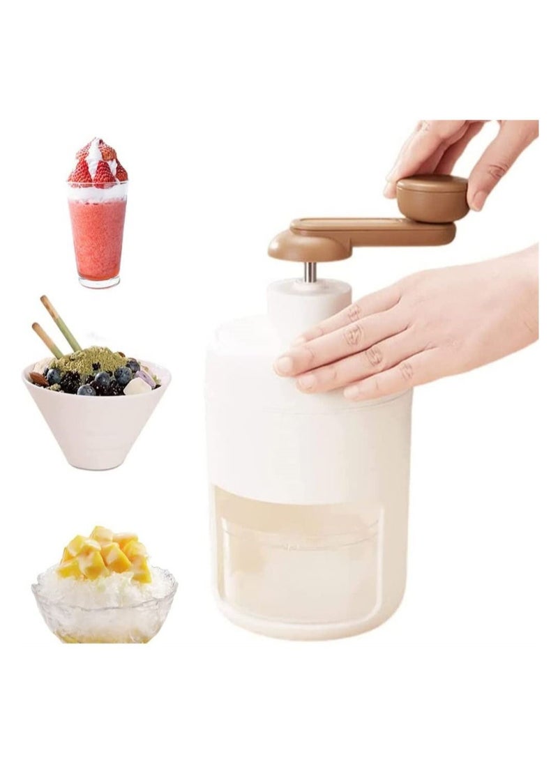 Y&D - Ice Crusher, Portable Manual Crusher With Round Mold, Slushie Machine for Making Cream, Slush and Other Fun iced Drinks - Image 1