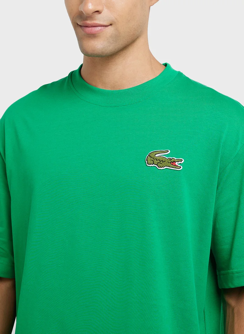 LACOSTE Graphic Crew Neck T-Shirt