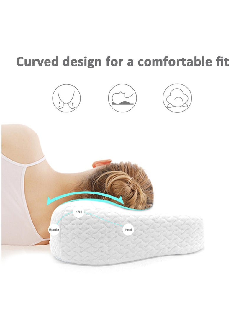Cervical Memory Foam Pillow, Contour Pillows for Neck and Shoulder Pain, Ergonomic Orthopedic Sleeping Contoured Support Pillow Side Sleepers, Back Stomach Sleepers  - Image 5