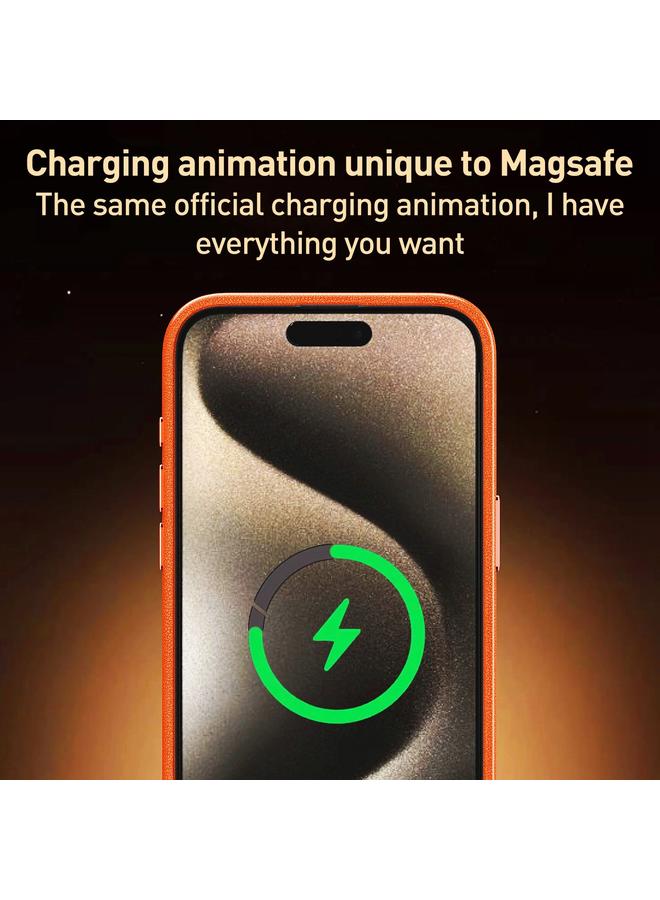 erorex Case For iPhone 13 Metal Lens Frame Leather Magsafe Full Coverage Shockproof Phone Case - Image 5