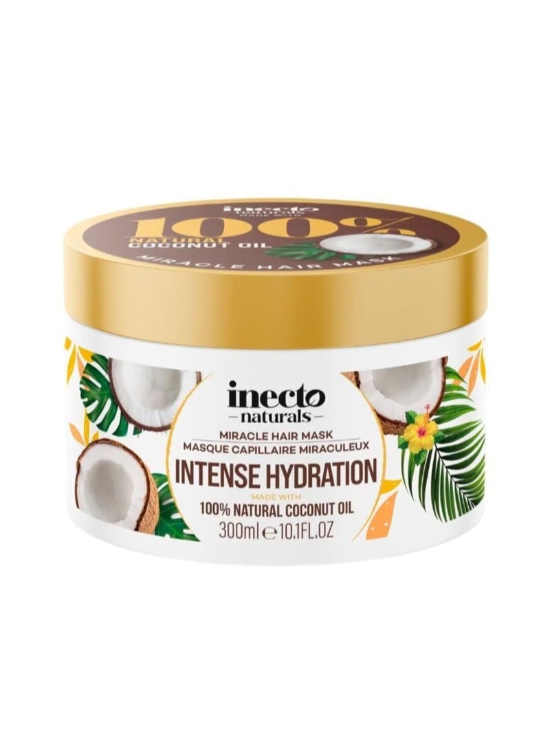 100% Naturals Coconut Oil Miracle Hair Mask, 10.1fl.oz