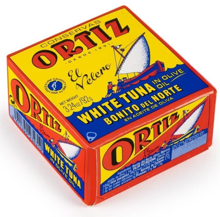 Ortiz White Tuna in Olive Oil, Fresh Tender Slices, Spanish Wild Caught Tuna, High in Protein and Omega 3 Fats, Excellent in Salad, Pasta or Sandwiches - No Need to Add Mayo, 3.24oz Can (Pack of 5) - Image 2