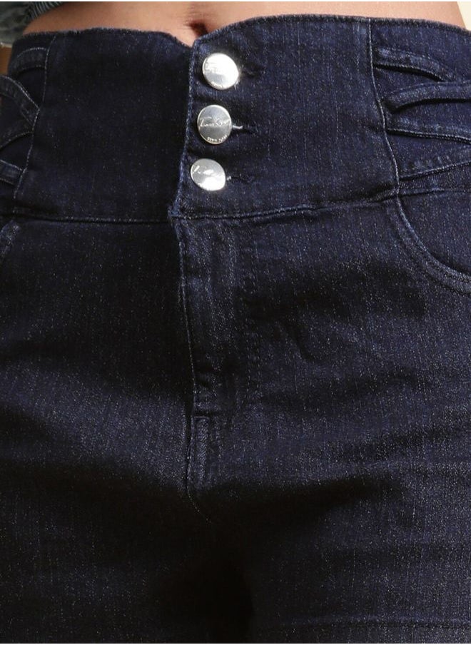 Freehand Women Slim Fit Casual Solid Denim Shorts  - Image 5