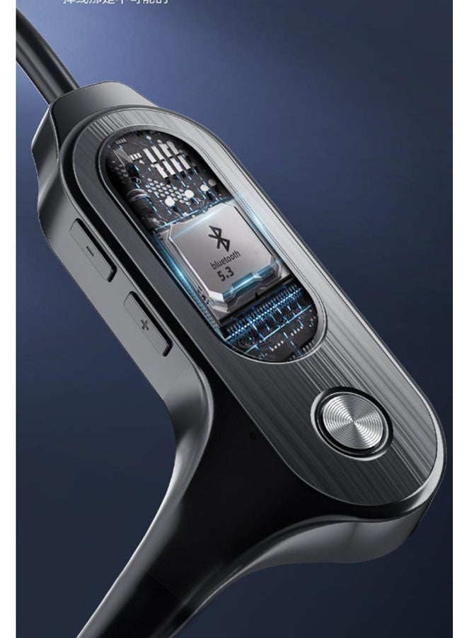 نيوترل سماعة بلوتوث مع خطاف للأذن، فتحة لبطاقة TF + مؤشر رقمي للبطارية + عمر بطارية طويل (أسود) - Image 5