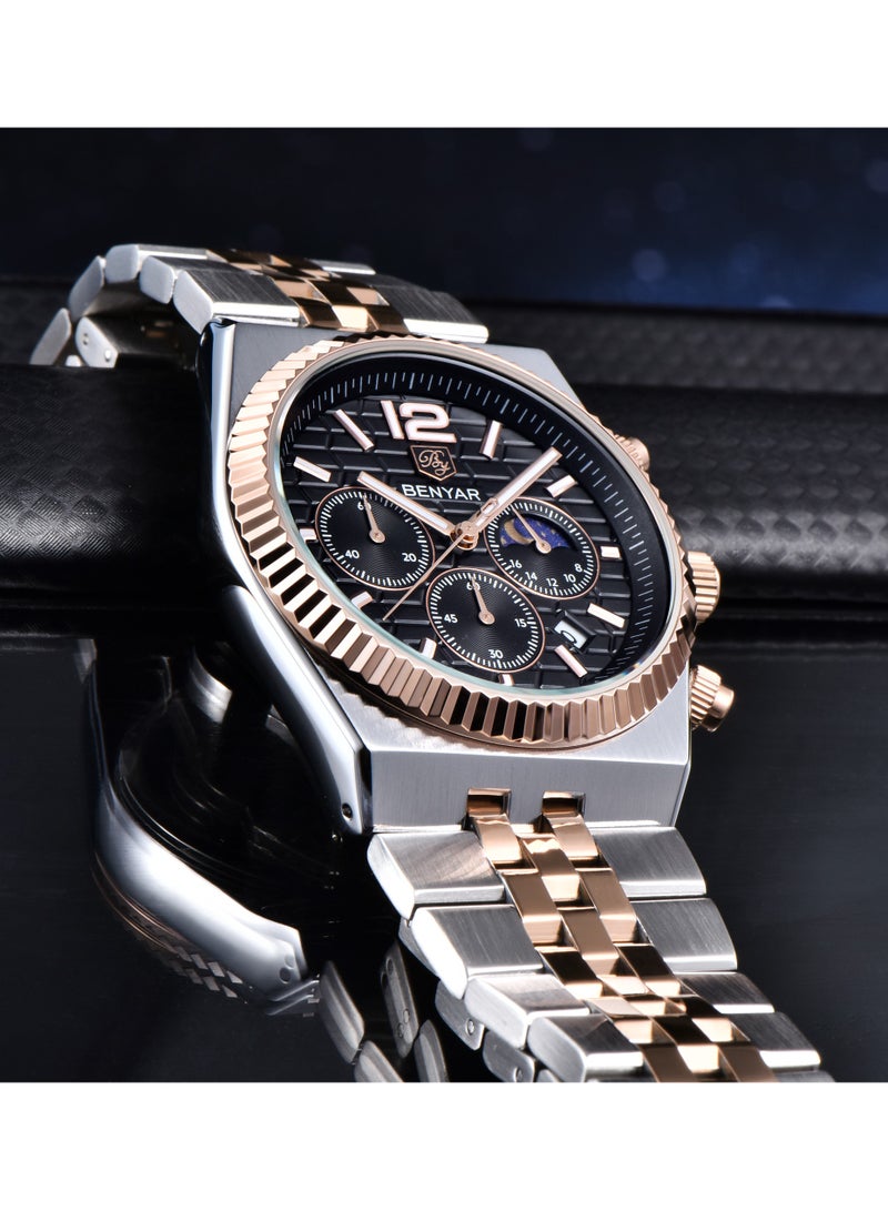 بينيار ساعات رجاليه  كوارتز ضد الماء - Image 4