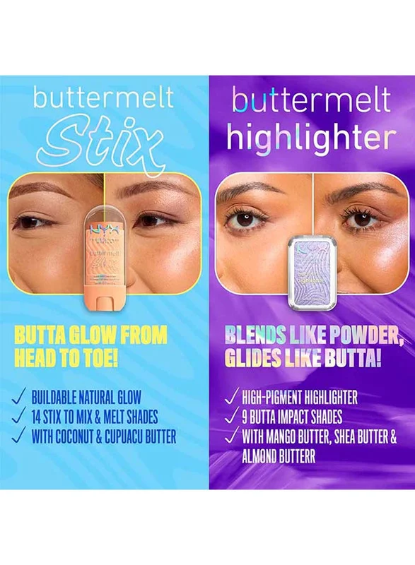 Nyx Professional Makeup  NYX Professional Makeup Buttermelt Stix, Glow Boosting Stix, up to 8 HR wear, Melt You Later for Women | Best Price UAE