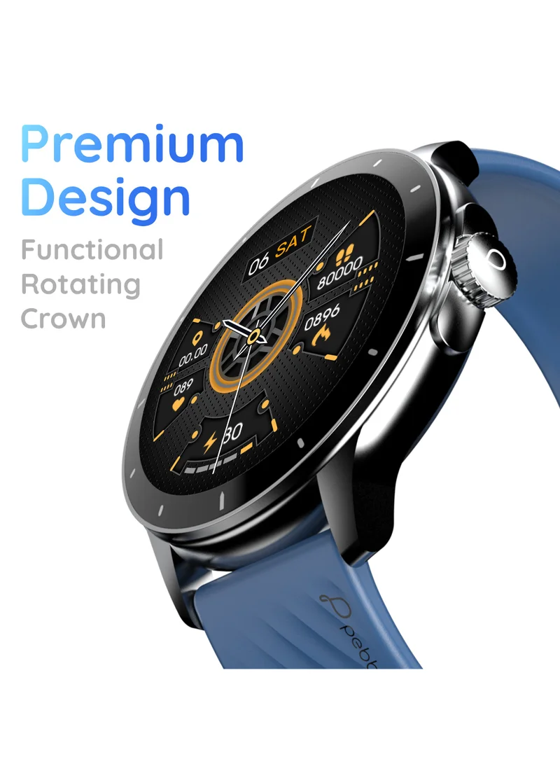 بيبل Polar 1.52 بوصة شاشة عالية الدقة، إشعار سريع، اتصال Bluetooth، مراقبة SpO2، مراقبة معدل ضربات القلب، مراقبة النوم، أوضاع رياضية متعددة، وجوه ساعة متعددة، مساعد صوت AI.