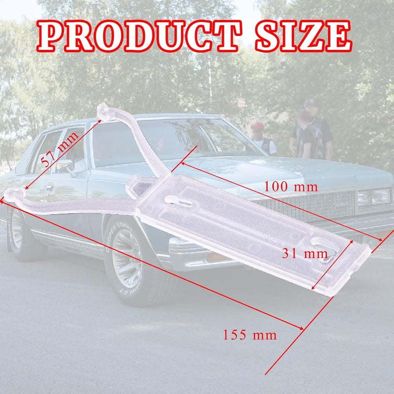 gtpartes Wide Chrome Molding Clips for Chevrolet Caprice - Image 2