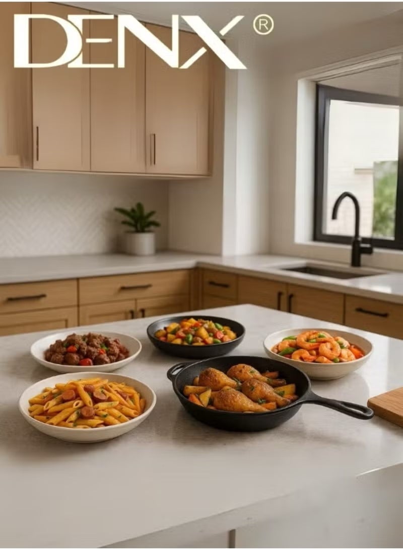 Denx Home Cooking Gas Stove Model DX2807 – 3 Burners with Gold-Plated Caps, Automatic Ignition, Sleek Design, 5.5kg Weight, 2800 Pa Gas Pressure – LPG Compatible - Image 4