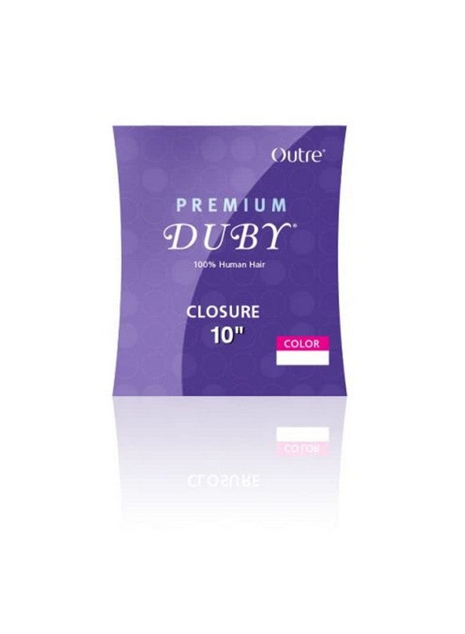 Outre Premium Duby 100% Human Hair Hh Duby Closure 10 Inch (1B) - Image 1