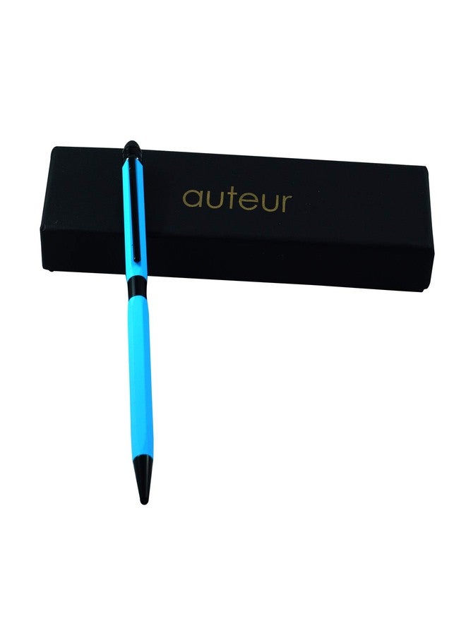 auteur Hexa Ball Pen with Stylus for Touch Screen Designer Slim Metal Body Best Gift Pen for Men & Women Professional Executive Office, Nice Pen (Blue Ink) - Image 4