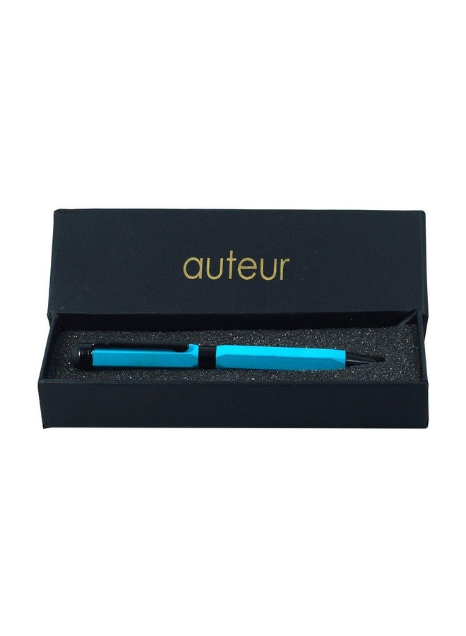 auteur Hexa Ball Pen with Stylus for Touch Screen Designer Slim Metal Body Best Gift Pen for Men & Women Professional Executive Office, Nice Pen (Blue Ink) - Image 3
