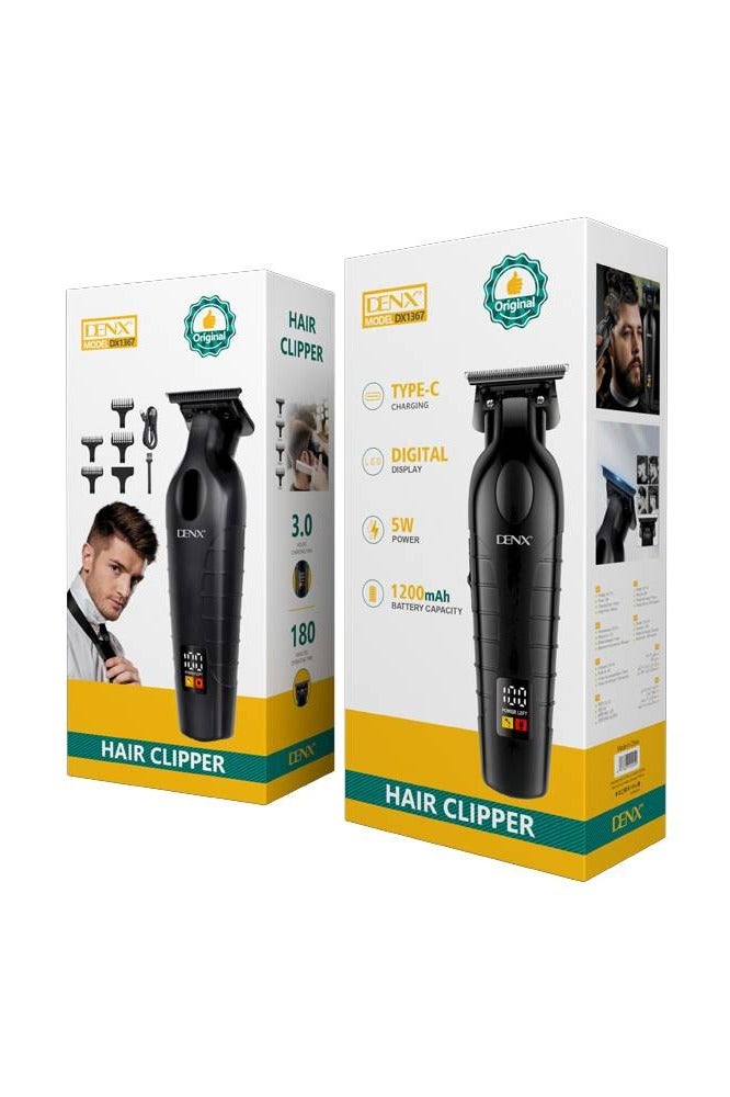 DENX DX1367 Professional Hair Clipper – Digital Display & Powerful Battery - Image 1