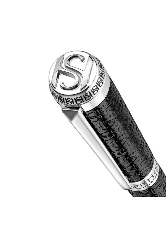 Saint Honore Paris Logo Black Pen with SH Logo for Men