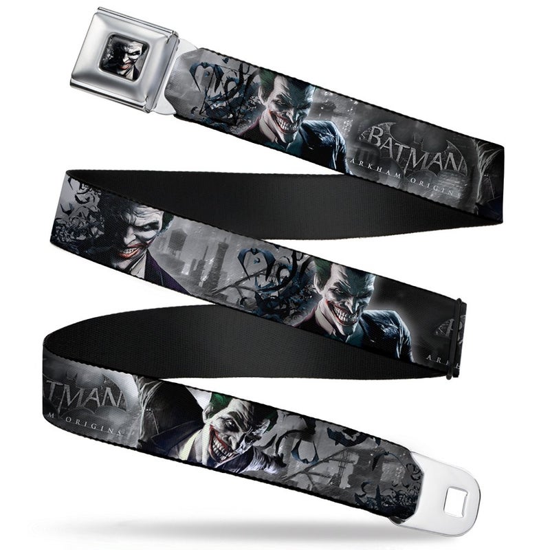 Buckle Down BuckleDown Belts Buckledown Seatbelt Batman Arkham Origins Wjk039 Belt Multicolor 15 Wide 2438 Inches in Length US - Image 2