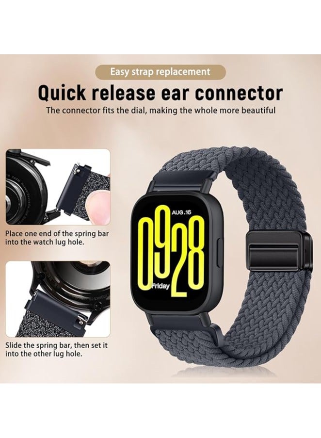 Nylon Braided Replacement Strap For Redmi Watch 5 Active/Redmi Watch 5 Lite 22mm - Image 2