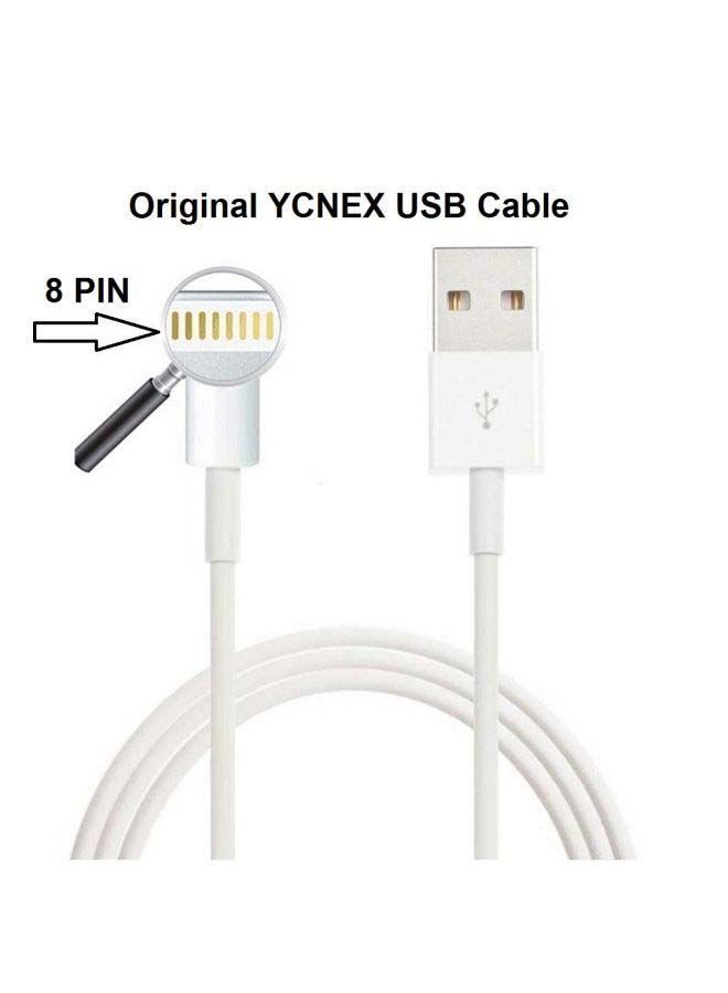 كابل شحن ومزامنة بيانات USB سريع 2 متر أبيض - Image 4